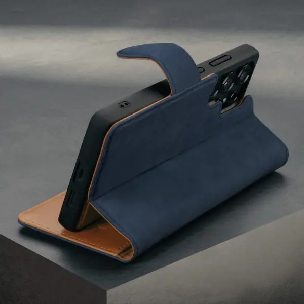 Abnehmbare Brieftaschenhülle für Galaxy S25 Ultra - Nubuck / Blau – Bild 2