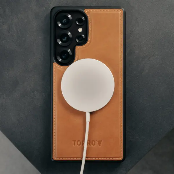 Abnehmbare Brieftaschenhülle für Galaxy S25 Ultra - Nubuck / Dunkelbraun – Bild 5