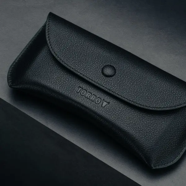 Sonnenbrillen Etui aus Leder - Schwarz – Bild 4