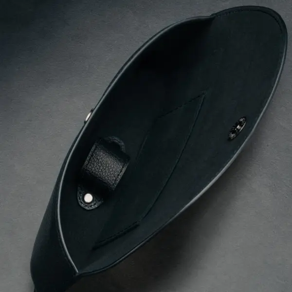 Sonnenbrillen Etui aus Leder - Schwarz – Bild 3