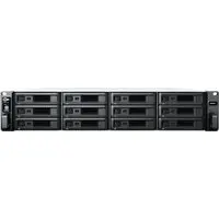 Synology RackStation RS2423+ NAS Rack (2U) Ryzen Embedded V1780B 8 GB DDR4 72 TB HDD DiskStation Manager Schwarz (RS2423+ + 12X HAT3300-6T)