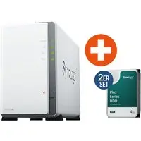 Synology DS223j NAS System 2-Bay 8 TB inkl. 2x 4 TB Synology HDD HAT3300-4T