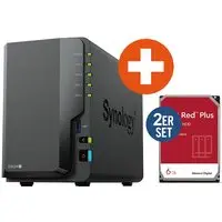 Synology Diskstation DS224+ NAS System 2-Bay inkl. 2x 6 TB WD Red Plus WD60EFPX