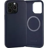 iPhone 15 Pro Max Leder Bumper Hülle (MagSafe-kompatibel) - Blau