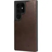 Galaxy S24 Ultra Leder Bumper Hülle - Dunkelbraun