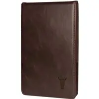Leder-Golf-Scorecard-Halter und Yardage-Buch-Cover - Dunkelbraun