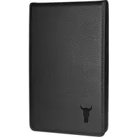 Leder-Golf-Scorecard-Halter und Yardage-Buch-Cover - Schwarz