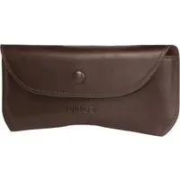 Sonnenbrillen Etui aus Leder - Dunkelbraun