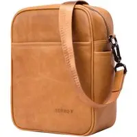 Leder Crossbody Umhängetasche - Hellbraun