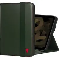 iPad Mini Lederhülle (7. Gen und 6. Gen) - Grün mit Rotem Detail