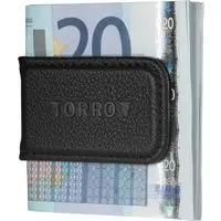 Leder-Geldklamme - Black