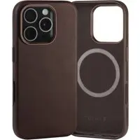 iPhone 16 Pro Leder Bumper Hülle - Dunkelbraun