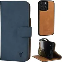 iPhone 16 Pro Lederhülle (mit abnehmbarer Hülle und MagSafe-kompatibel) - Nubuck / Blau