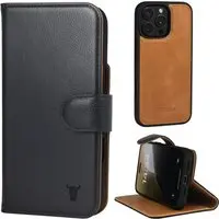 iPhone 16 Pro Lederhülle (mit abnehmbarer Hülle und MagSafe-kompatibel) - TORRO Signature / Schwarz