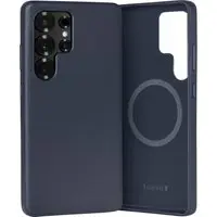 Galaxy S25 Ultra Leder Bumper Hülle (Qi2/MagSafe-Ladekompatibel) - Blau