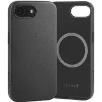 iPhone 16e Leder Bumper Hülle - Schwarz