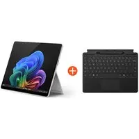 Microsoft Surface Pro (11. Edition) Copilot+ PC 13" OLED 2in1 Platin Snapdragon® X Elite 16GB/512GB SSD Win11 EP2-08363 ohne Netzteil inkl. MS Surface Pro Keyboard mit Slim Pen schwarz