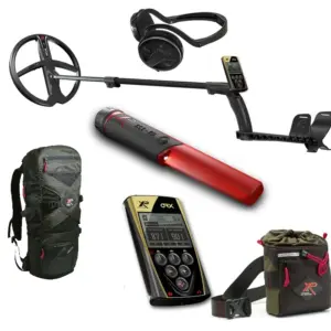 XP ORX X35 28 WSA Metalldetektor + Mi-6 Pinpointer + XP Fundtasche + gratis Basic Rucksack