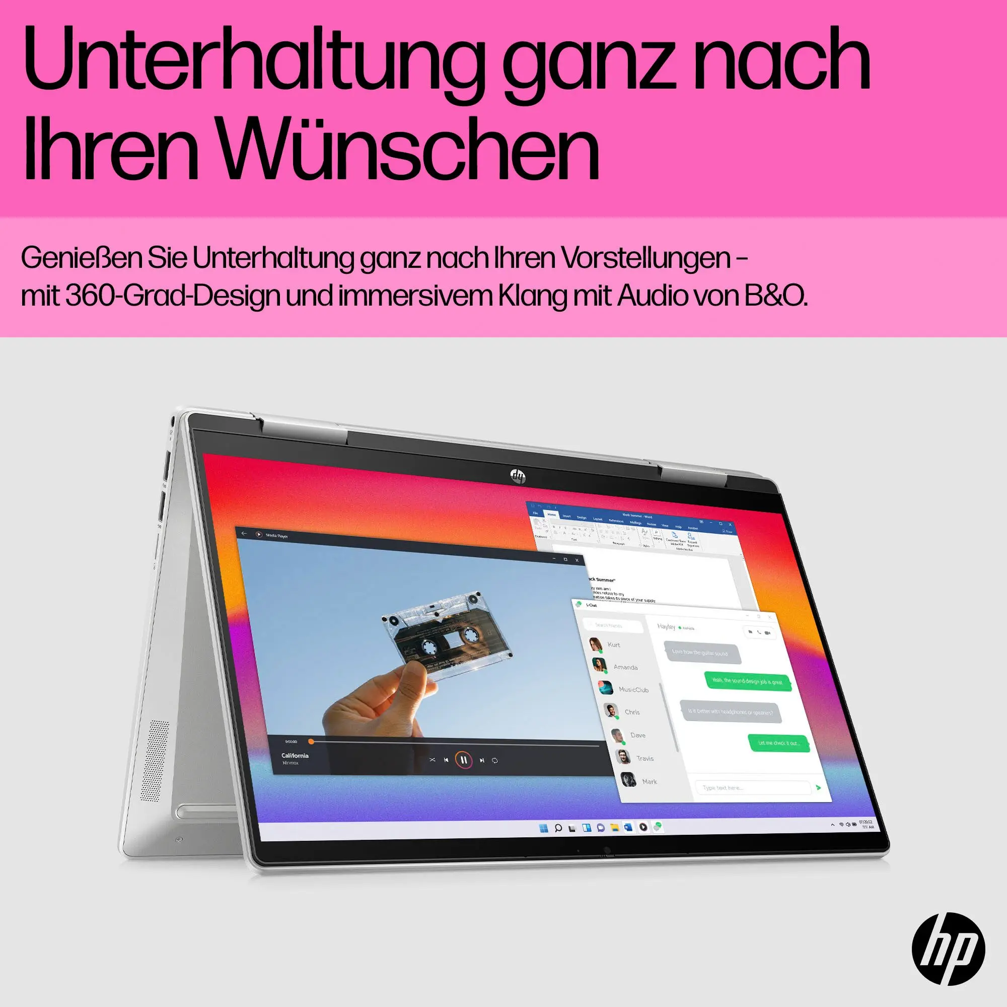 HP Pavilion 14-ek1274ng Convertible Notebook (35,6 – Bild 2