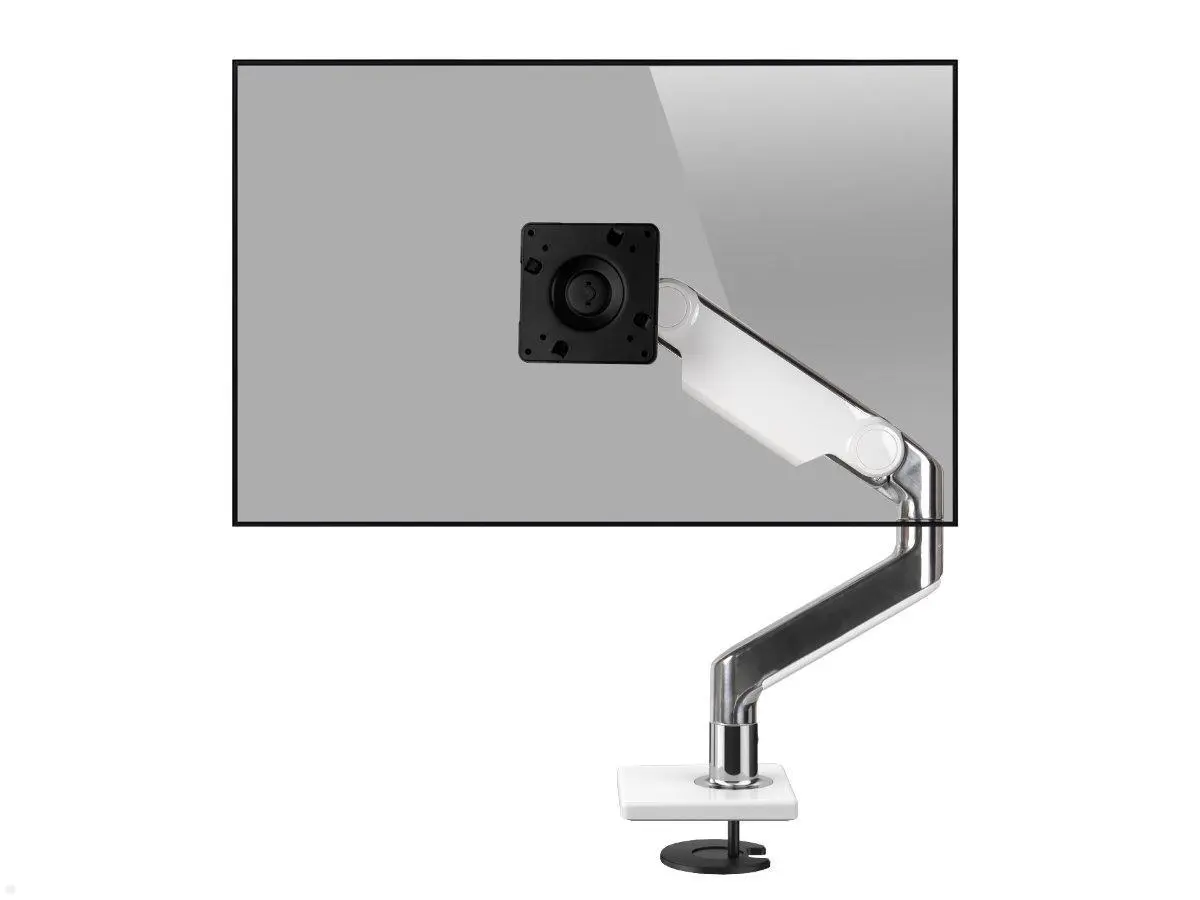 Humanscale M8.1 Monitor Tischhalterung Durchschraub schr?g, wei?