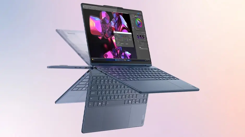 Lenovo Yoga 9i 2-in-1 Gen 10 Aura Edition (14″ Intel) Intel® Core™ Ultra 7 258V Prozessor (LPE-Kerne bis zu 3,70 GHz P-Kerne bis zu 4,80 GHz / 32 GB MOP)/Windows 11 Pro 64/1 TB SSD M.2 2242 PCIe 4.0 TLC