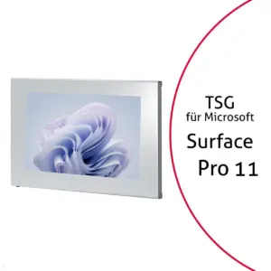 TabLines TSG105S Tablet Schutzgeh?use f?r Microsoft Surface Pro 11, silber