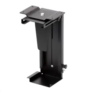TecLines TPH001B PC Halterung drehbar Untertisch 70-203 mm, schwarz